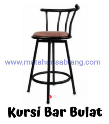 Kursi bulat bar putar